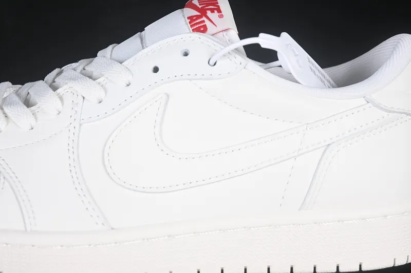 All categories Air Jordan Jordan series basketball shoes Air Jordan 1 Low Air Jordan 1 Retro Low OG "Sail and University Red" AJ1 Joe 1 rice white low-top retro culture basketball shoes HQ6998-100